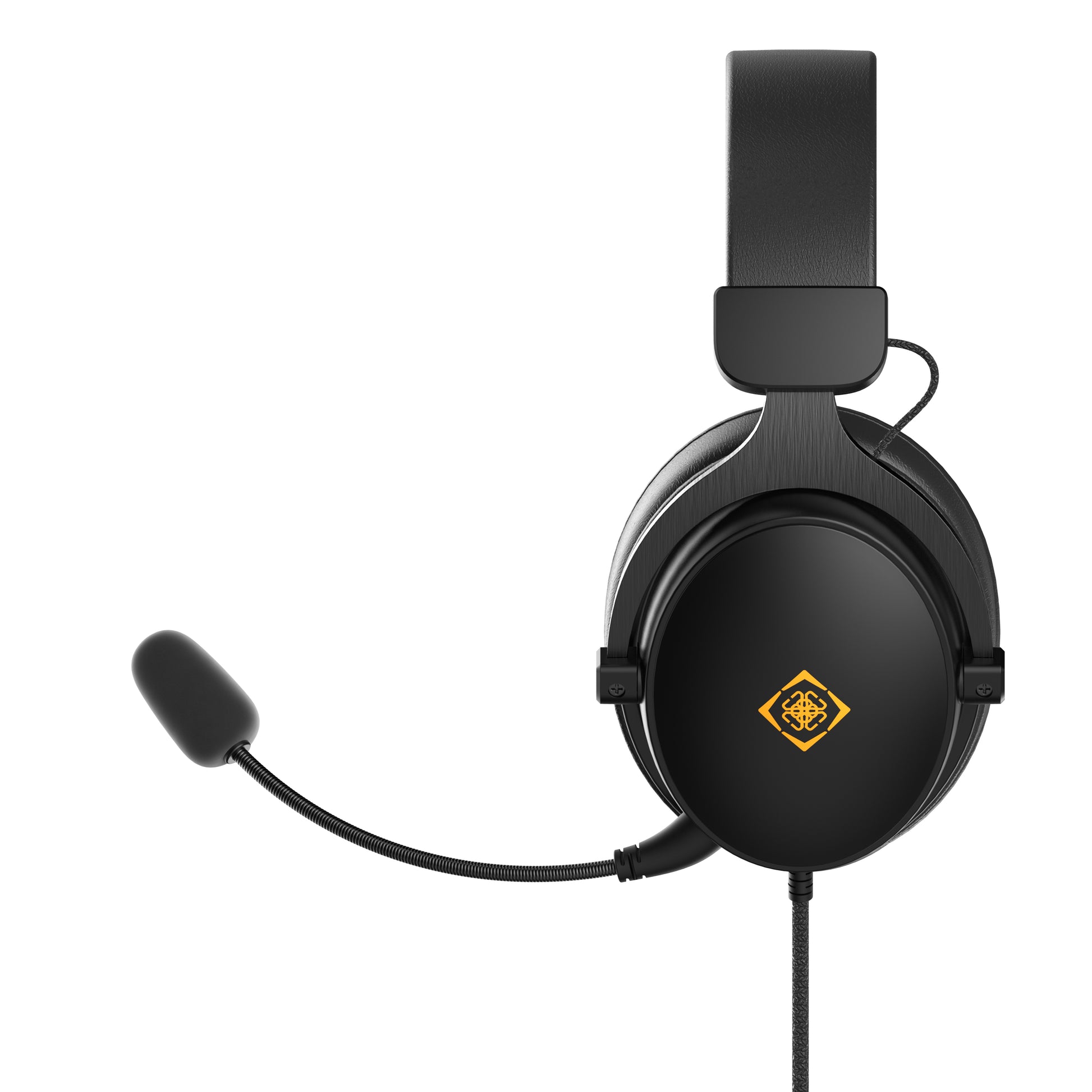Deltaco Gaming GAM-190 Gaming-Headset – Over-Ear, 3,5 mm Klinke, für PC, PlayStation, Xbox und mehr, Schwarz