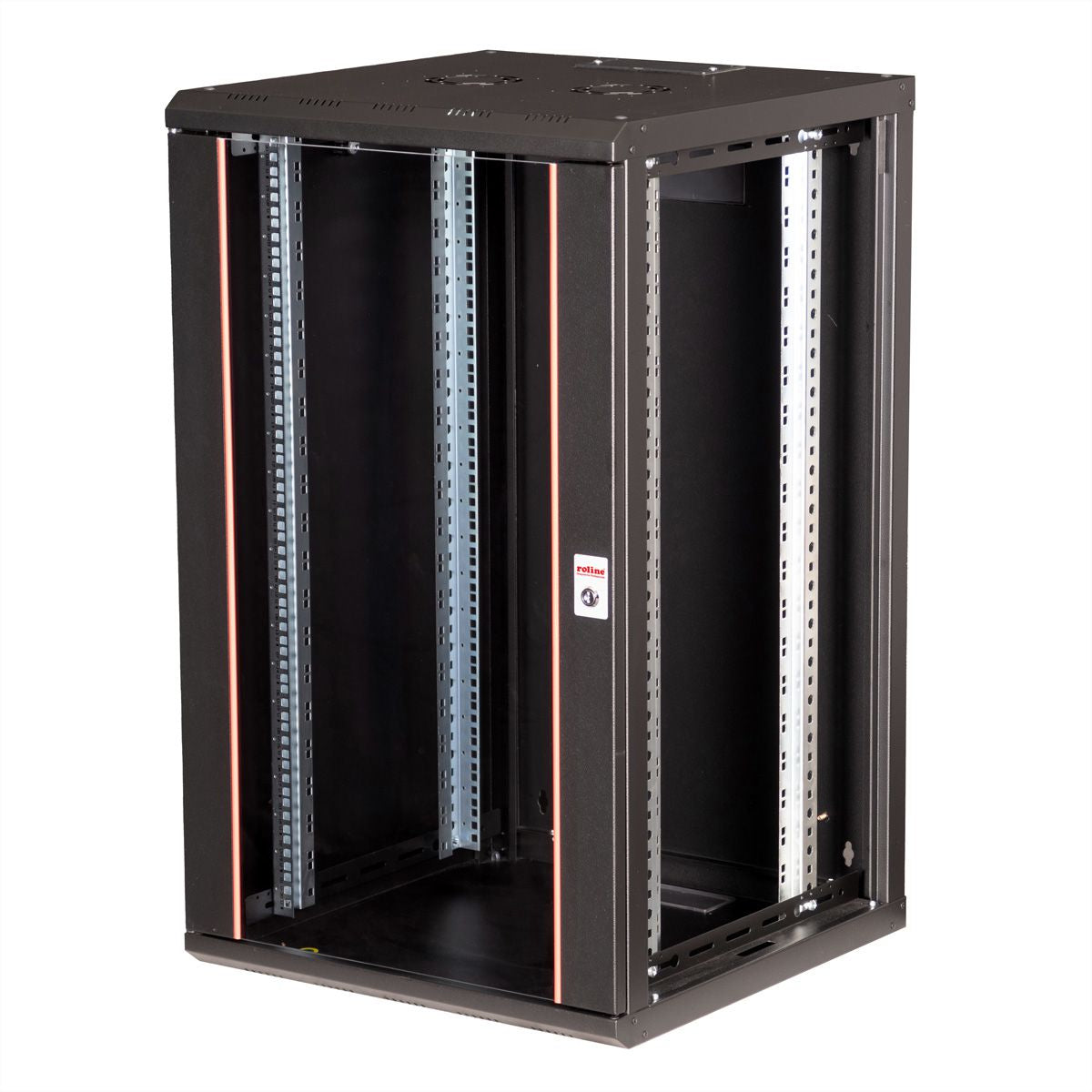 ROLINE Pro – 19" Wandverteiler 20U, IP20, abschliessbar, 600 × 600 × 996 mm, schwarz