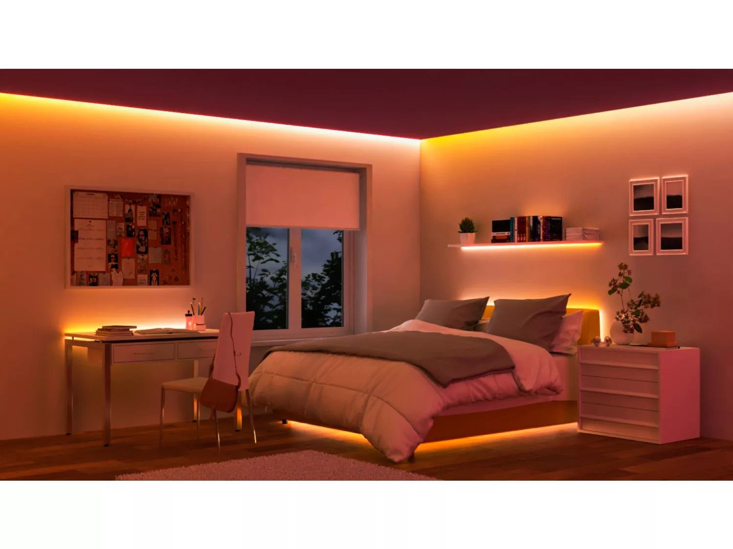 WiZ LED-Strip – 20 m, 36 W, RGBIC, 2000–6500 K, dimmbar, WiFi, für HomeKit, weiss