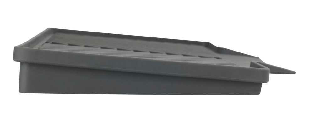 WENKO Abtropfmatte 20 × 40 × 3 cm, Kunststoff, Grau