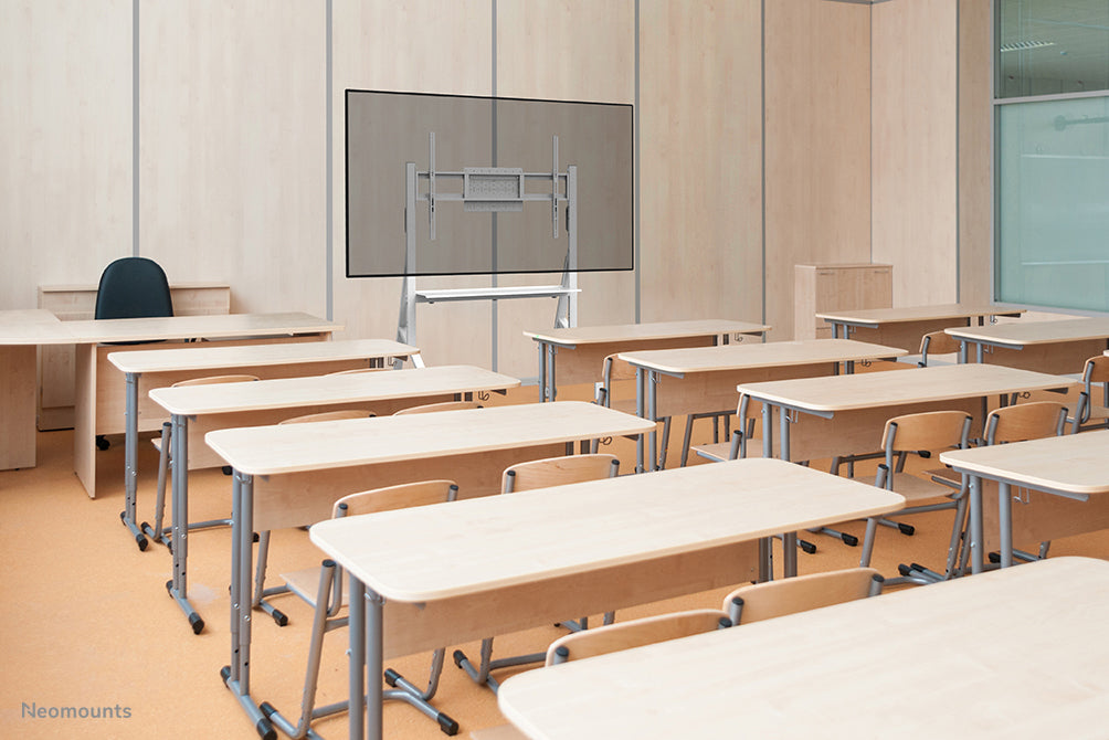 Neomounts Display-Trolley FL50-525WH1 – für 55–86", VESA 100×100–900×600, abschliessbar
