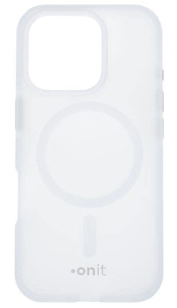 ONIT Mill.Std. Backcover – für Apple iPhone 16 Pro – MagSafe, TPU, Weiss matt, bis 3 m Sturzsicher