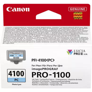 Canon Tintenpatrone PFI-4100 PC, cyan – für imagePROGRAF