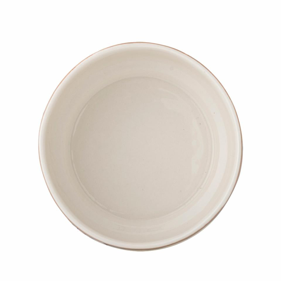 Bloomingville Missy Schalen – 4er Set, 715 ml, Ø 14,5 cm, H 6,0 cm, Steinzeug, Braun, spülmaschinenfest