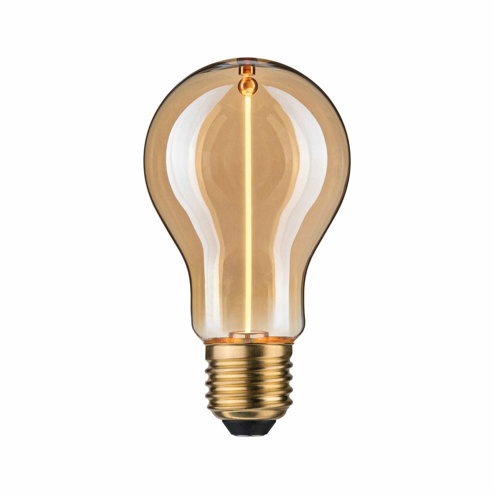 Paulmann LED-Leuchtmittel E27 Birnenform – Warmweiss 1800 K, 90 lm, 2,2 W – 1 Stk., Gold/Glas