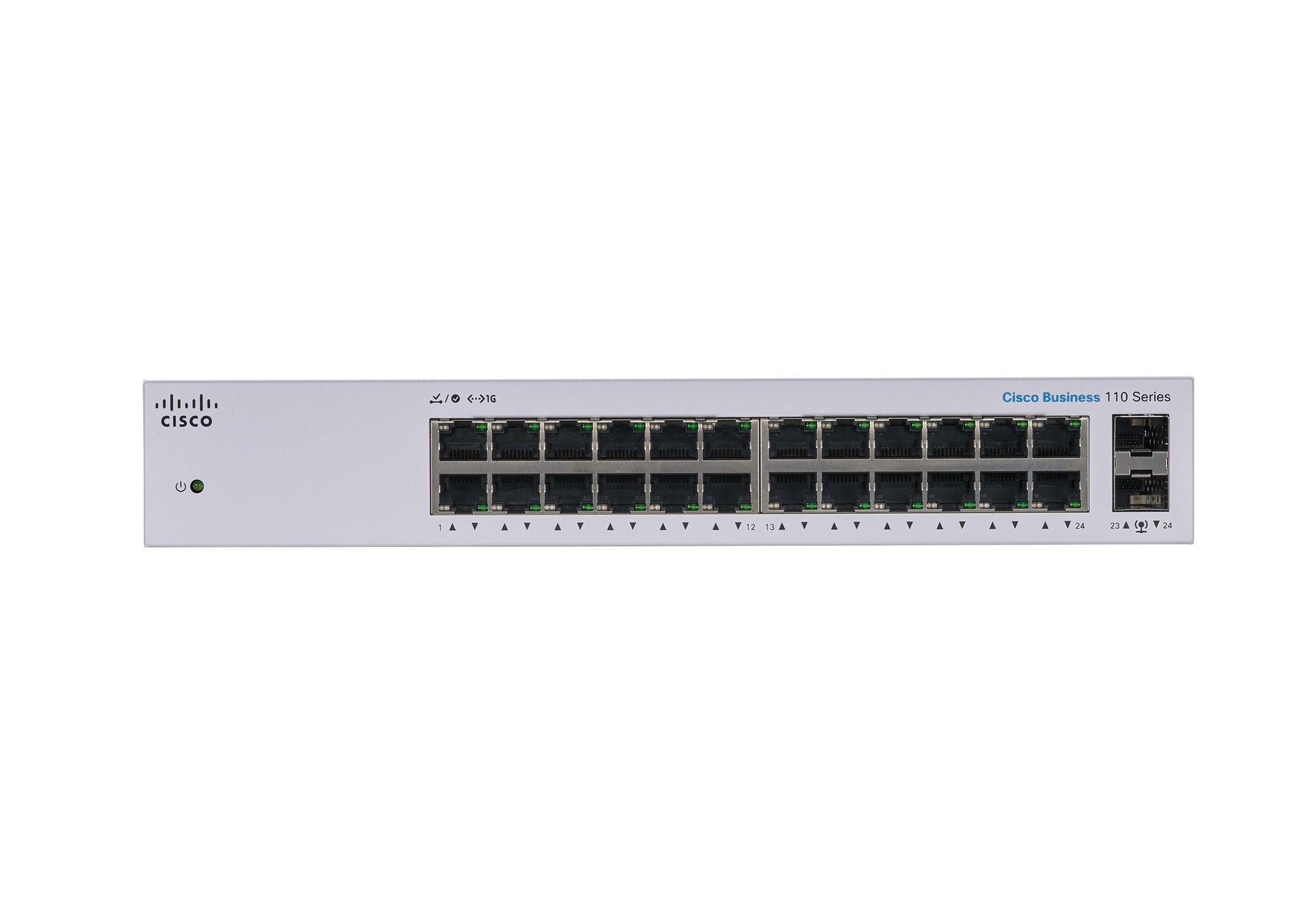 Cisco CBS110 – Switch – 24×GbE, 2×SFP, L2, 1U
