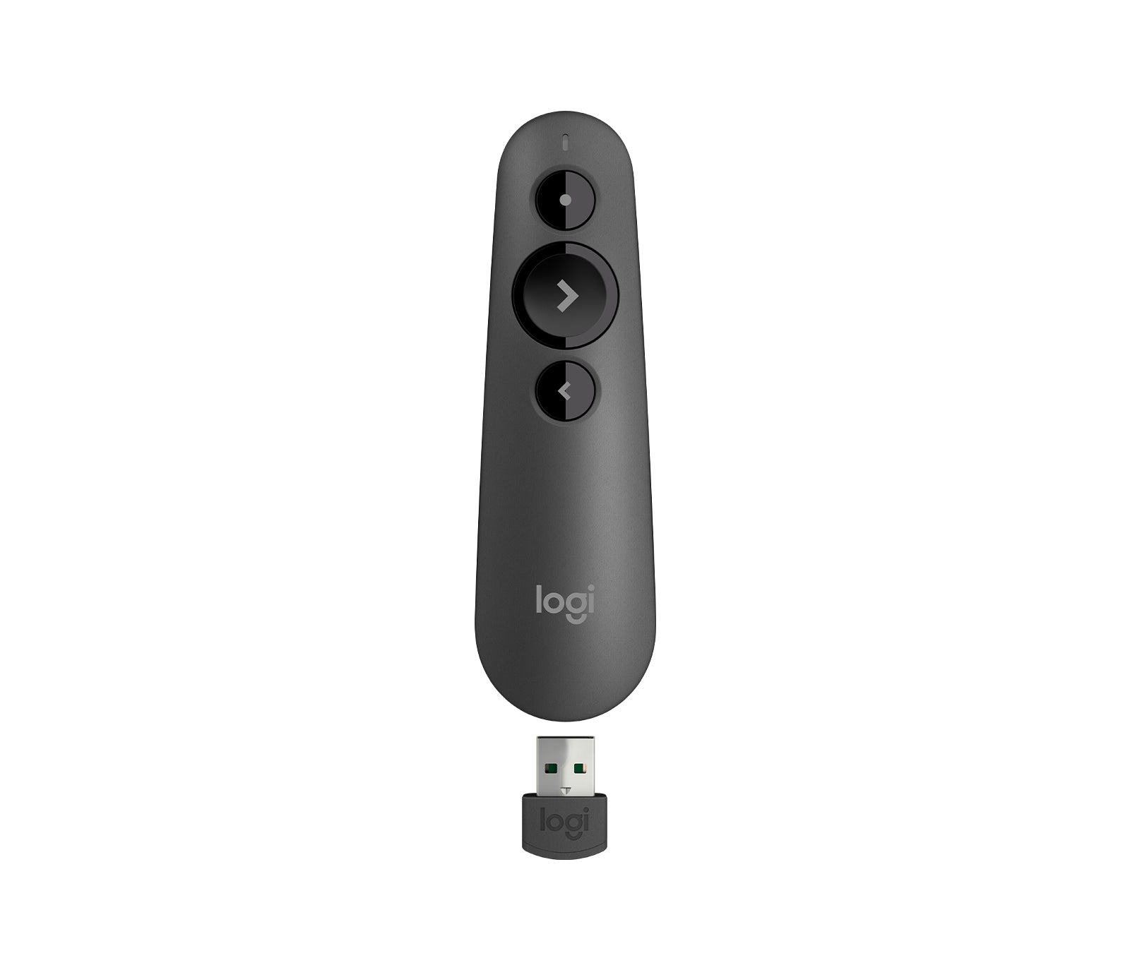Logitech R500s – Presenter – Laser Klasse 1, Bluetooth, 2,4 GHz, Reichweite ca. 20 m, für Windows/Mac/iOS u. a.