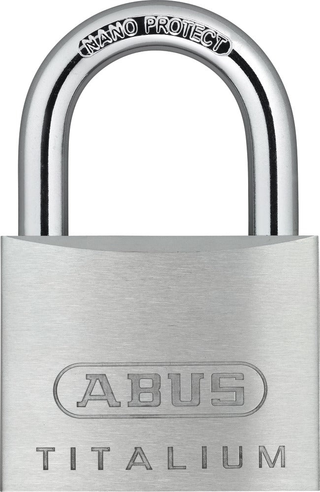 ABUS Vorhängeschloss 64TI/50 – 50×17×77 mm, silber