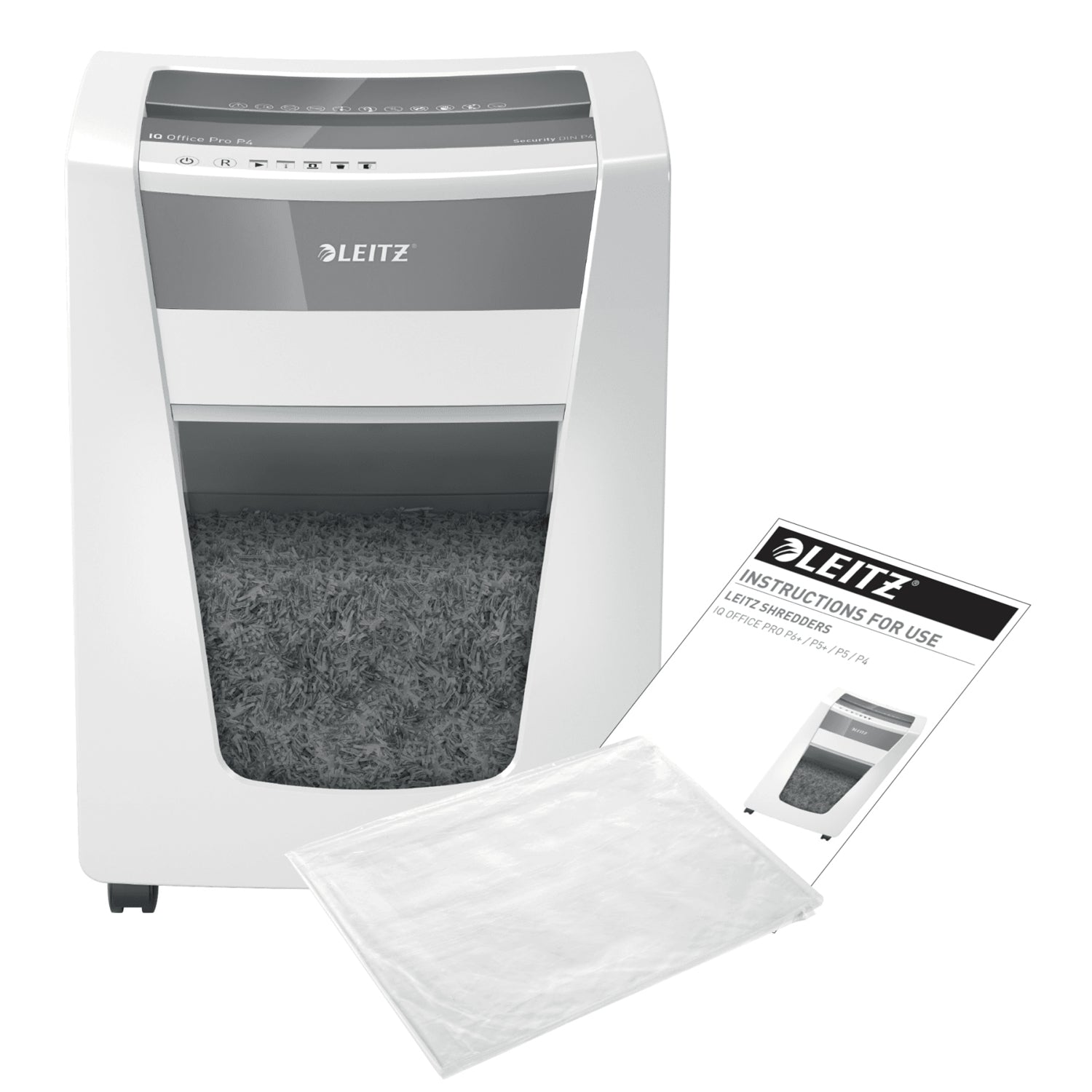 Leitz IQ Office Pro Aktenvernichter – Partikelschnitt, P-4, 4 × 40 mm, 20 Blatt, 30 l