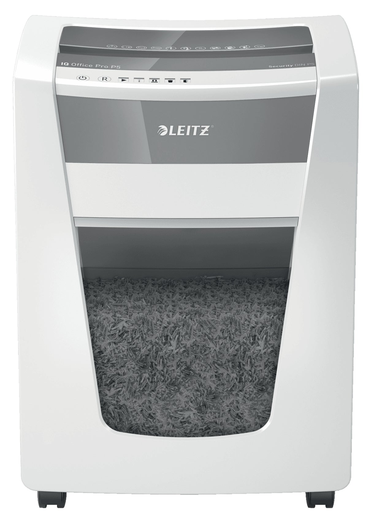 Leitz IQ Office Pro – Aktenvernichter, DIN P-5, Mikroschnitt 2 × 15 mm, 15 Blatt, 30 l, A4