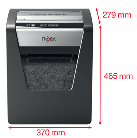 Rexel Momentum M510 – Aktenvernichter, DIN P-5, Mikroschnitt 2 × 15 mm, 10 Blatt, 23 l, A4
