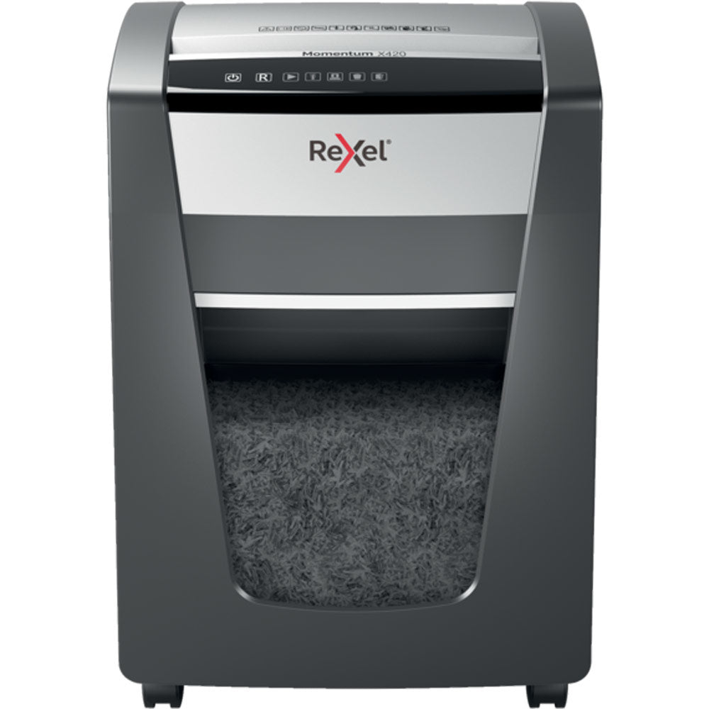 Rexel Momentum M515 – Aktenvernichter, DIN P-5, Mikroschnitt 2 × 15 mm, 15 Blatt, 30 l, A4