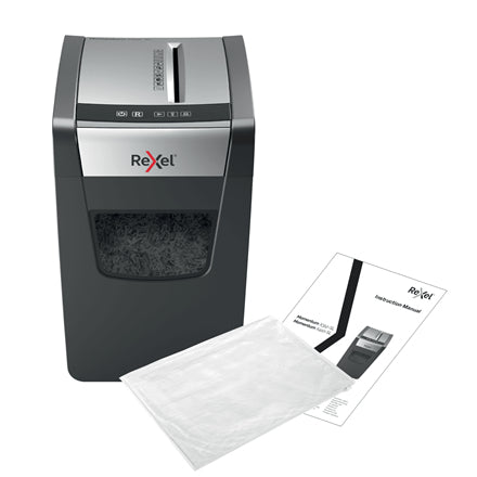 Rexel Momentum X312 Slimline – Aktenvernichter, DIN P-3, Partikelschnitt 5 × 42 mm, 12 Blatt, 23 l, A4
