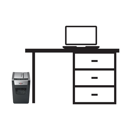 Rexel Momentum X312 Slimline – Aktenvernichter, DIN P-3, Partikelschnitt 5 × 42 mm, 12 Blatt, 23 l, A4