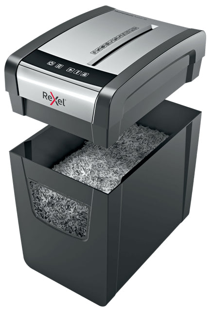 Rexel Momentum X410-SL – Aktenvernichter, DIN P-4, Partikelschnitt 4 × 28 mm, 10 Blatt, 23 l, A4
