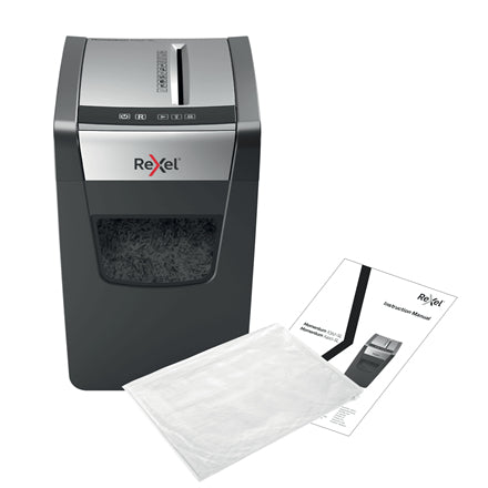 Rexel Momentum X410-SL – Aktenvernichter, DIN P-4, Partikelschnitt 4 × 28 mm, 10 Blatt, 23 l, A4