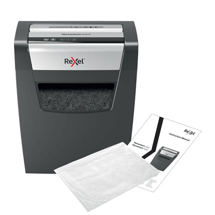 Rexel Momentum X312 – Aktenvernichter, DIN P-3, Partikelschnitt 5 × 42 mm, 12 Blatt, 23 l, A4