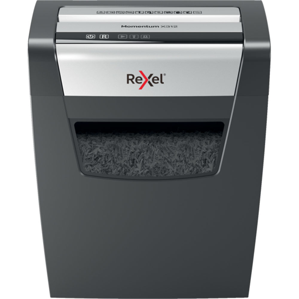 Rexel Momentum X410 – Aktenvernichter, DIN P-4, Partikelschnitt 4 × 28 mm, 10 Blatt, 23 l, A4