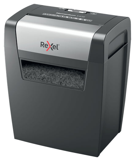 Rexel Momentum X406 – Aktenvernichter, DIN P-4, Partikelschnitt 4 × 28 mm, 6 Blatt, 15 l, A4