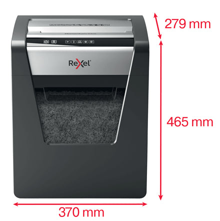 Rexel Momentum X415 – Aktenvernichter, DIN P-4, Partikelschnitt 4 × 40 mm, 15 Blatt, 23 l, A4