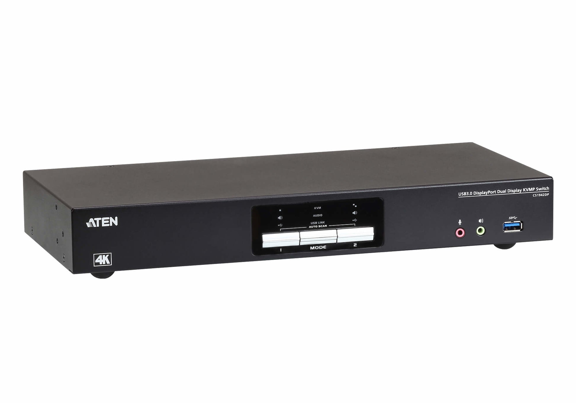 ATEN CS1942DP – KVM-Switch, DisplayPort/USB 3.2 Gen 1, 4K (4096 × 2160), 60 Hz, HDCP