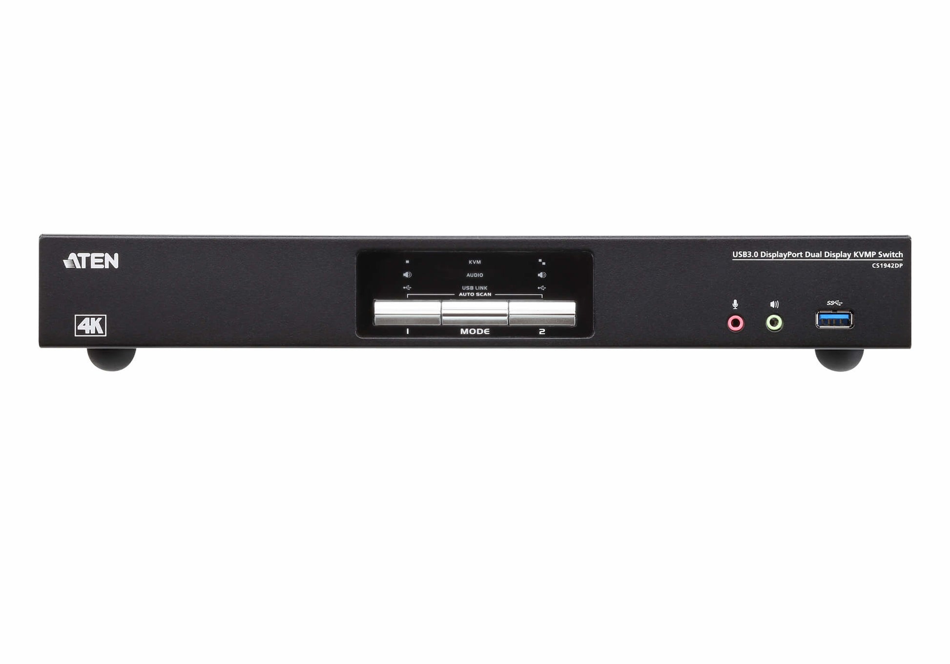 ATEN CS1942DP – KVM-Switch, DisplayPort/USB 3.2 Gen 1, 4K (4096 × 2160), 60 Hz, HDCP