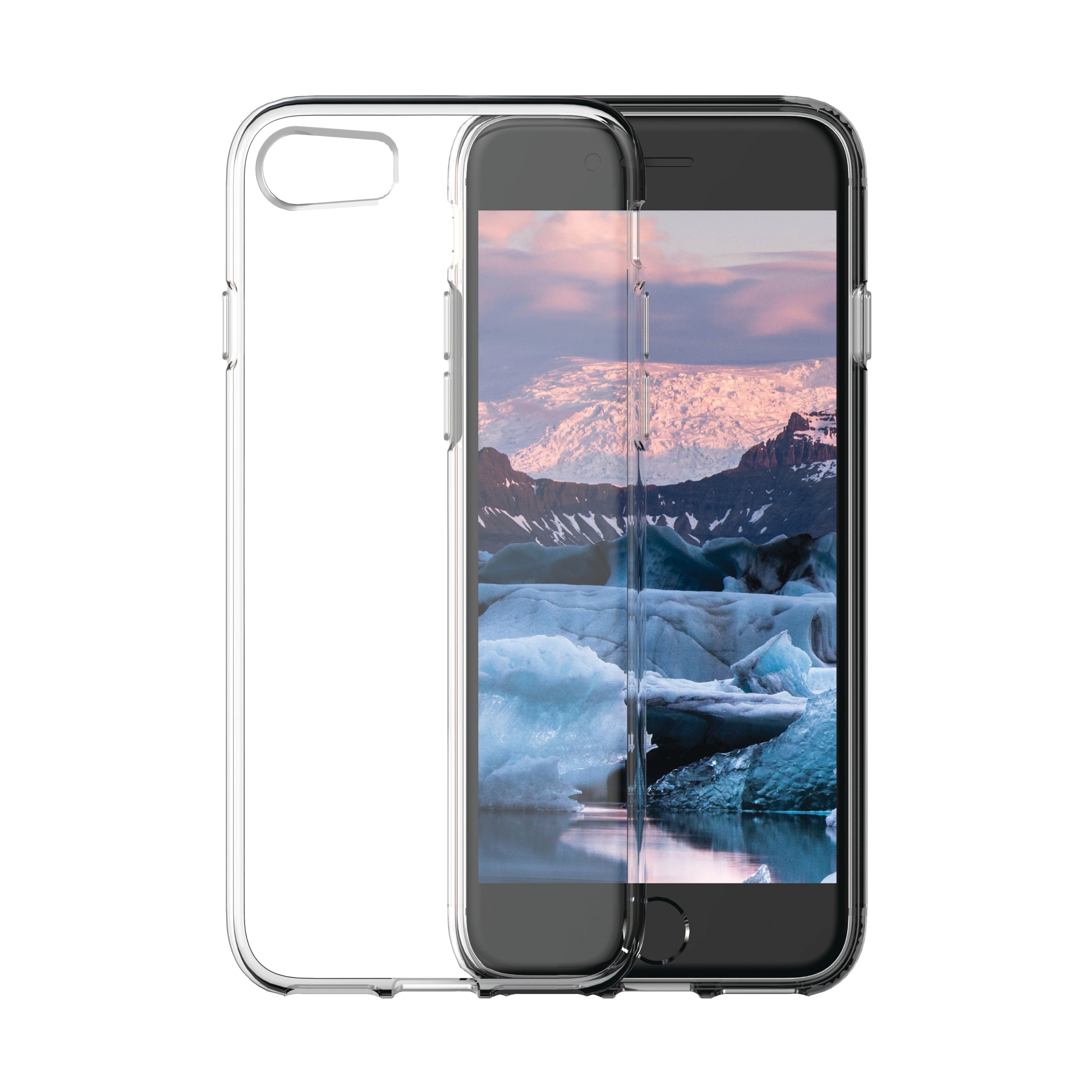 dbramante1928 Greenland Backcover – für Apple iPhone SE (2020)/7/8, Recycling-Kunststoff, transparent