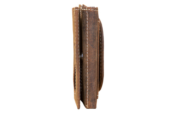 Alpenleder Brieftasche Pocket – 60 × 105 × 15 mm – Old Havanna – Leder