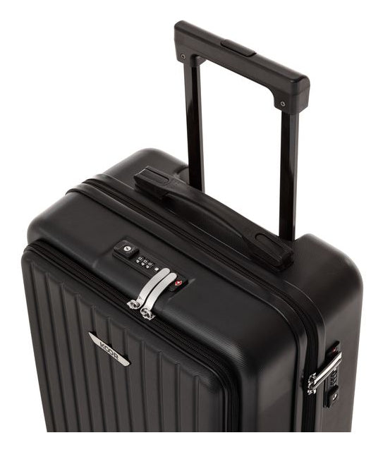 KOOR Handgepäck-Trolley – 39,5 l, ABS, 4 Rollen, mit TSA, schwarz, 35 × 58 × 24 cm