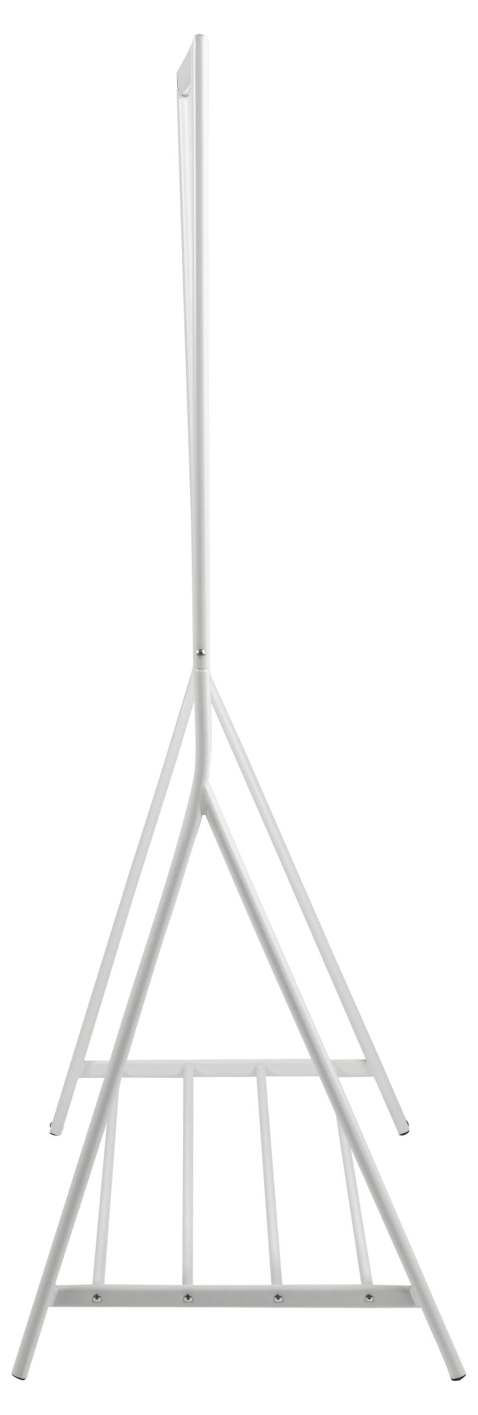 Actona Garderobenständer – Stahl, Weiss, 117 × 59 × 165 cm