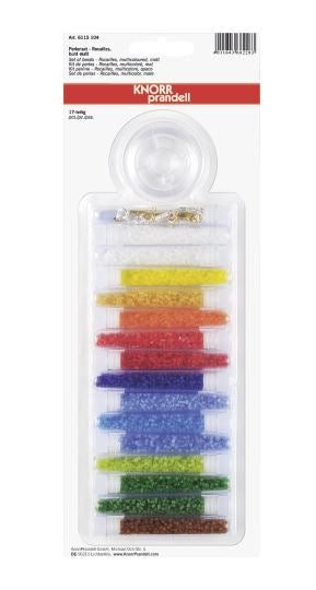 Knorr Prandell Rocailles, rund, Glas – mehrfarbig – Ø 2,5 mm – 15 Stk.