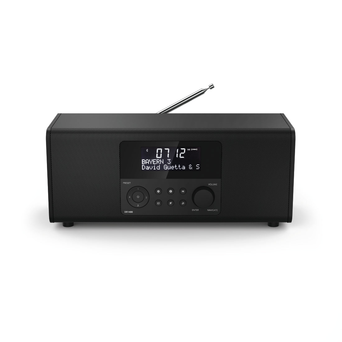 Hama DR1400 Tragbares Radio – DAB+/UKW, Netz, Schwarz