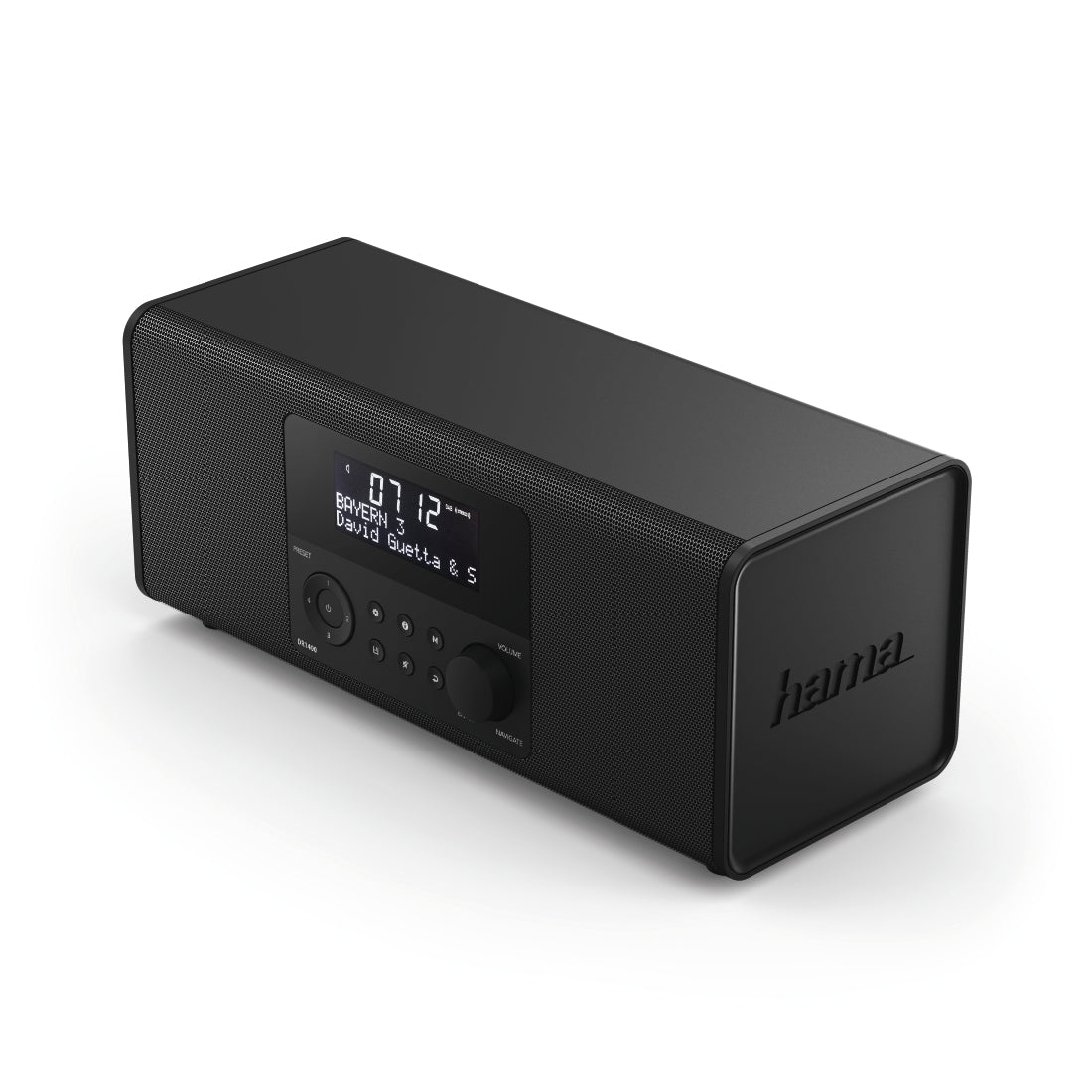 Hama DR1400 Tragbares Radio – DAB+/UKW, Netz, Schwarz