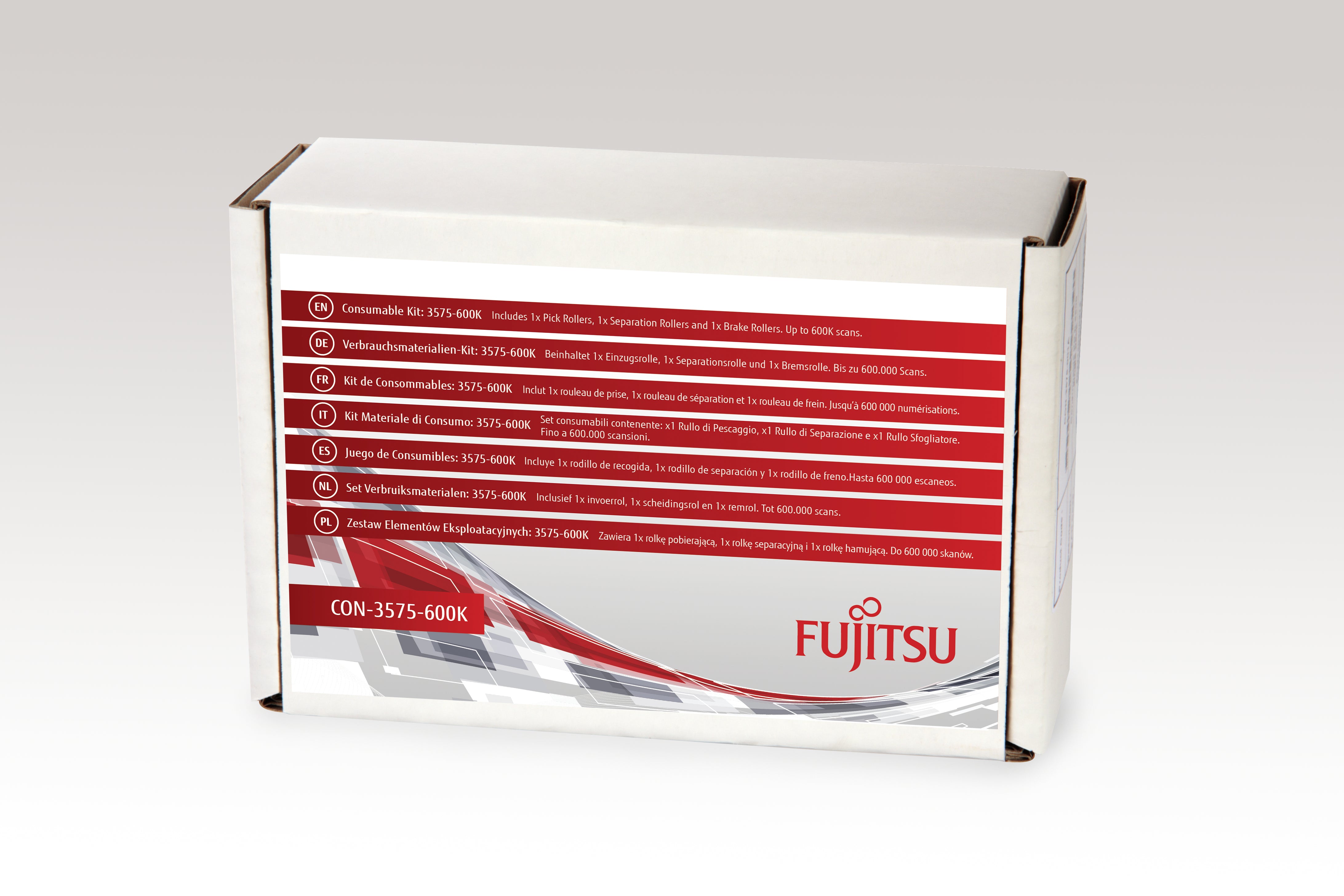 Fujitsu Wartungskit 3575-600K, 600'000 Seiten – für fi-6800, fi-6400, Mehrfarbig