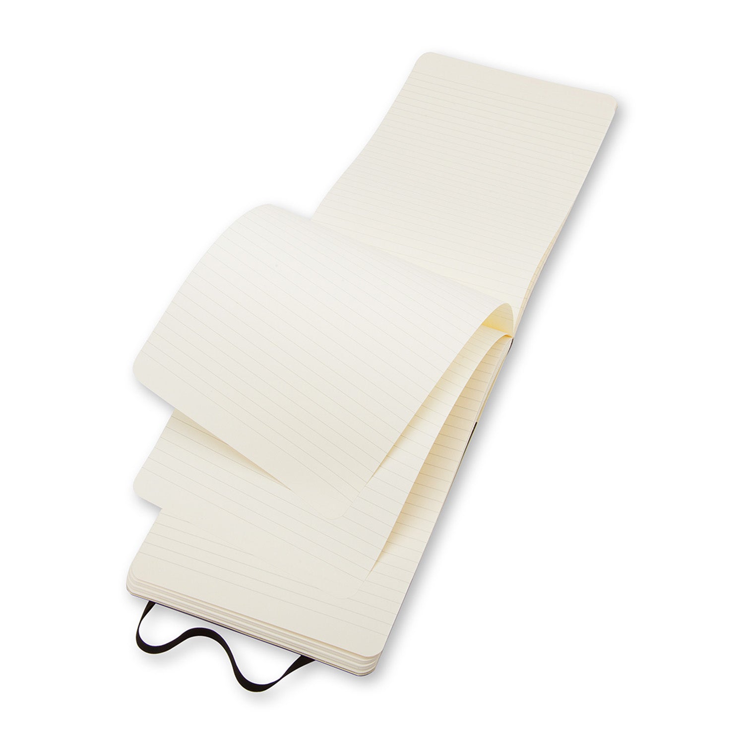 Moleskine Notizbuch, 90 × 140 mm, liniert, Leimbindung, Softcover, 192 Seiten, 70 g/m² – schwarz