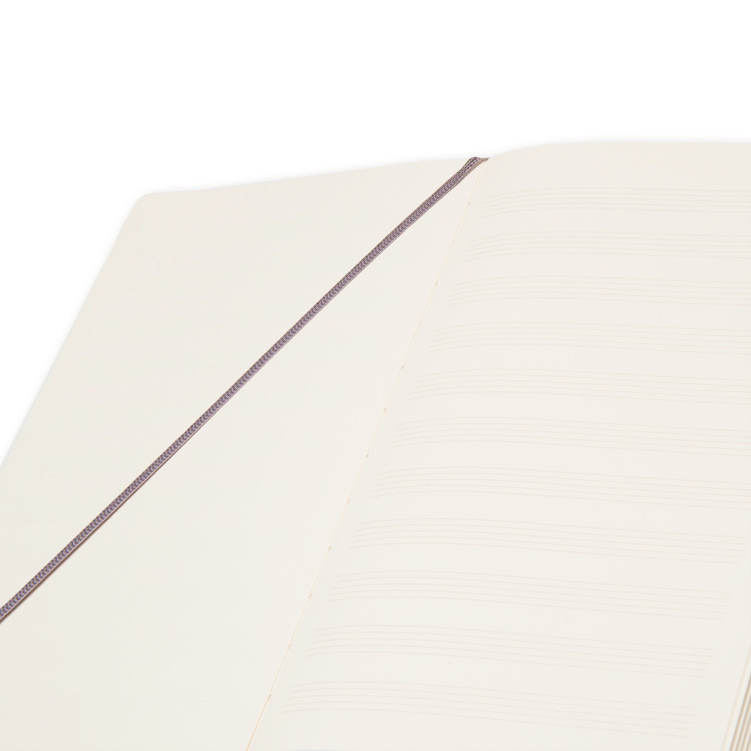 Moleskine Notizbuch, 130 × 210 mm, Notenlinien, Leimbindung, Hardcover, 192 Seiten, 100 g/m² – Schwarz