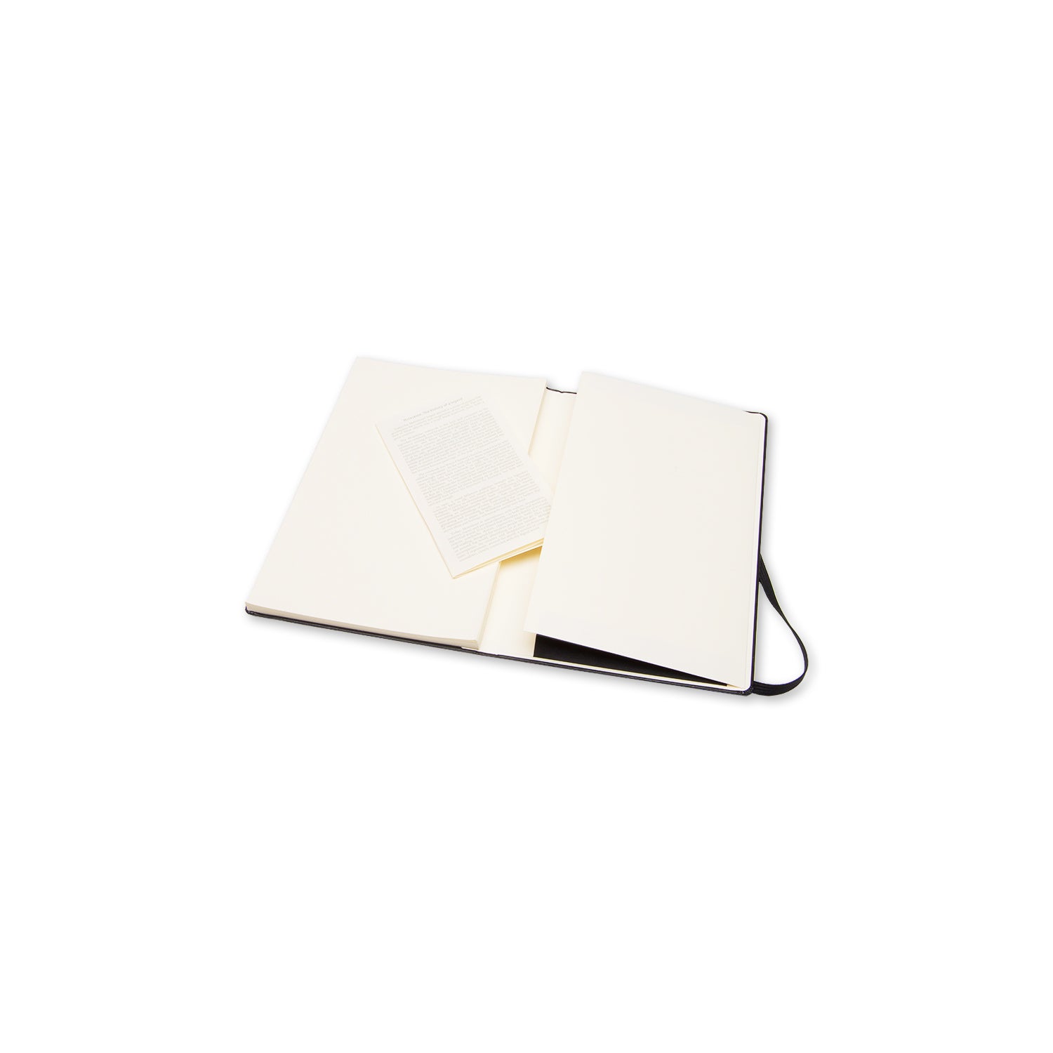 Moleskine Notizbuch – 130 × 210 mm – blanko – 165 g/m² – Hardcover, Gummiband, Innentasche, schwarz, FSC