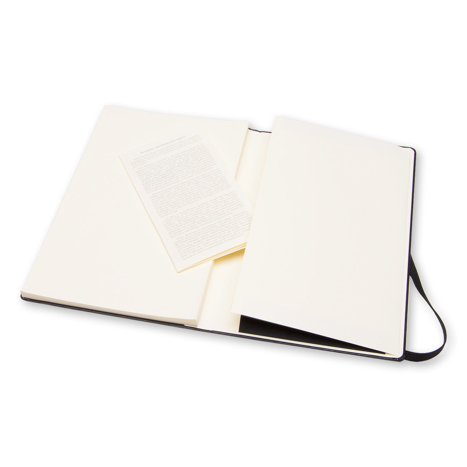 Moleskine Notizbuch – 130 × 210 mm – blanko – 165 g/m² – Hardcover, Gummiband, Innentasche, schwarz, FSC