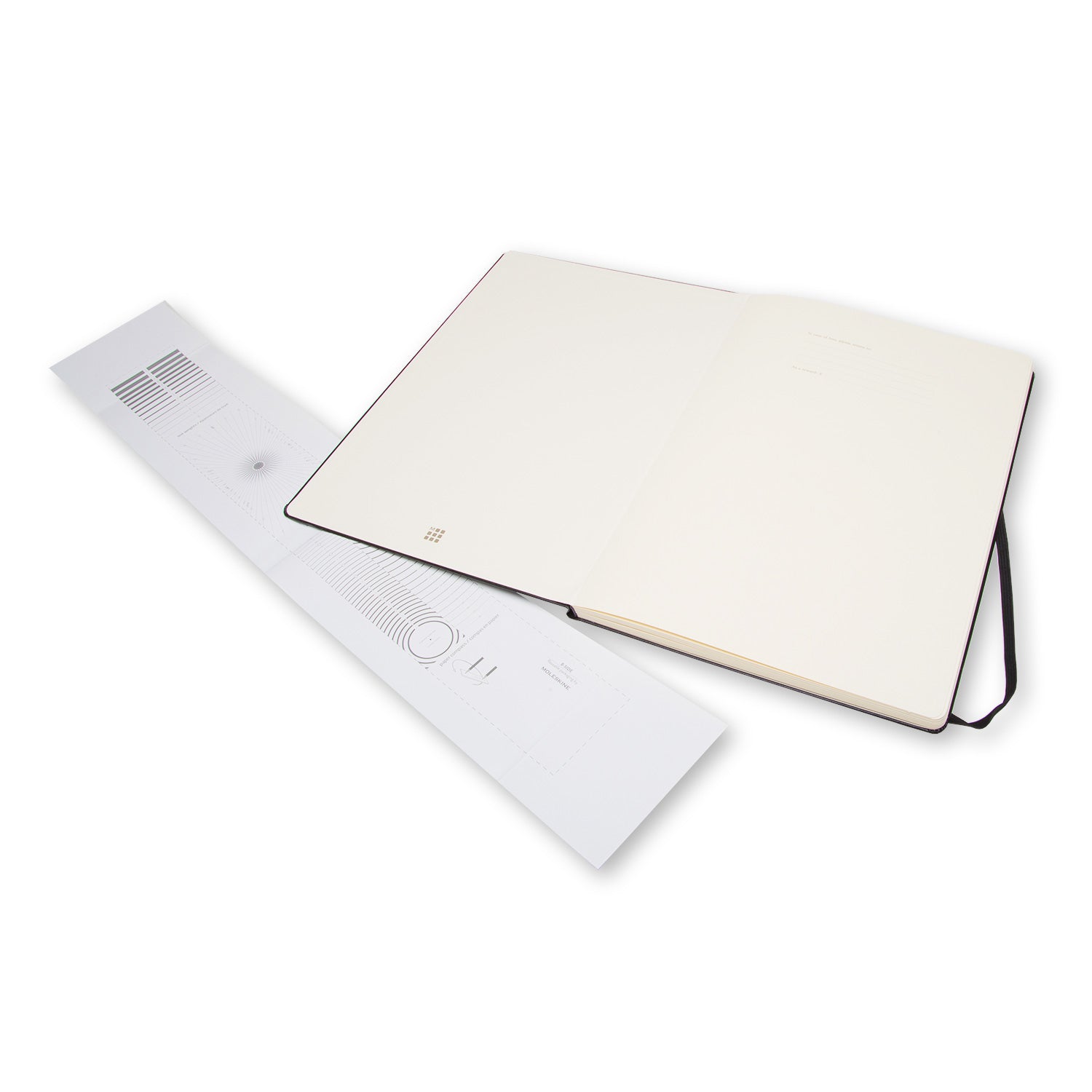 Moleskine Skizzenbuch, A4, 165 g/m², 96 Seiten, schwarz, mit Gummiband, Hardcover, säurefrei