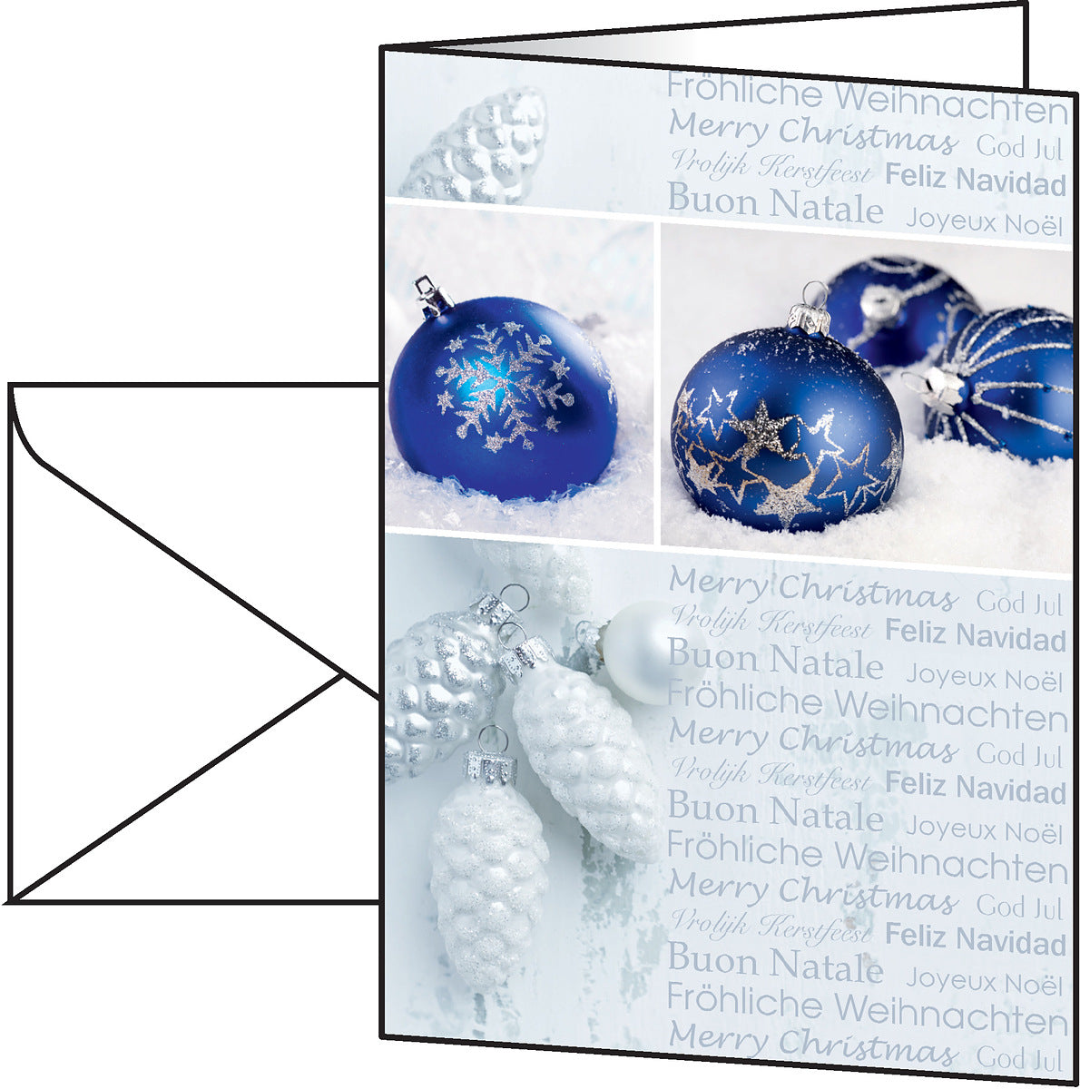 Sigel Grusskarte Seasons Greetings – A6 (105 × 148 mm) – mit Umschlägen, für Inkjet/Laser/Kopierer, 25er Pack
