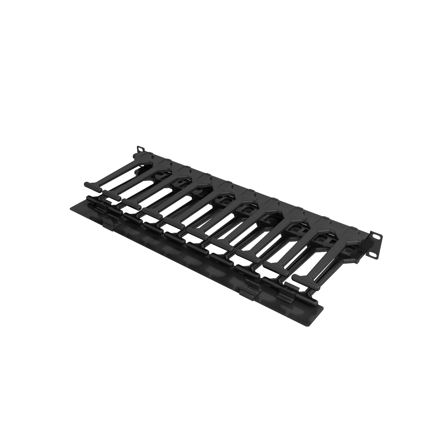 Vertiv Kabelmanagementtafel – 19" Rack, 1U, 6" tief, Schwarz