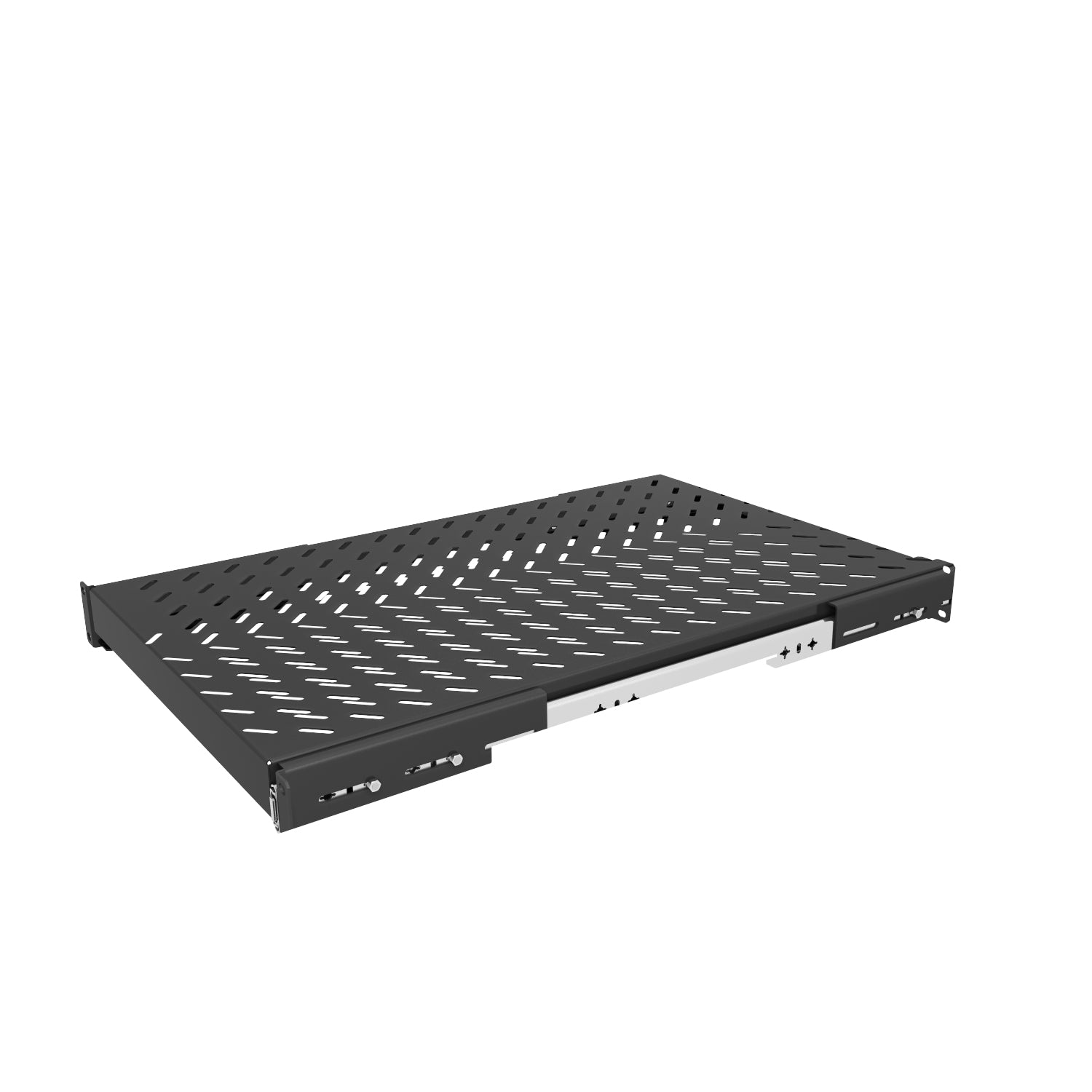 Vertiv Rack-Regalboden 19" – tiefenverstellbar – 1U – 45 kg – schwarz – Metall – 1 Stk.