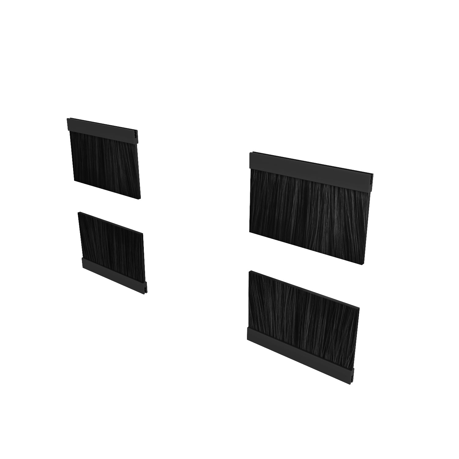 Vertiv Bürsten-Set Kabeldurchführung, Metall, schwarz, 8 Stück