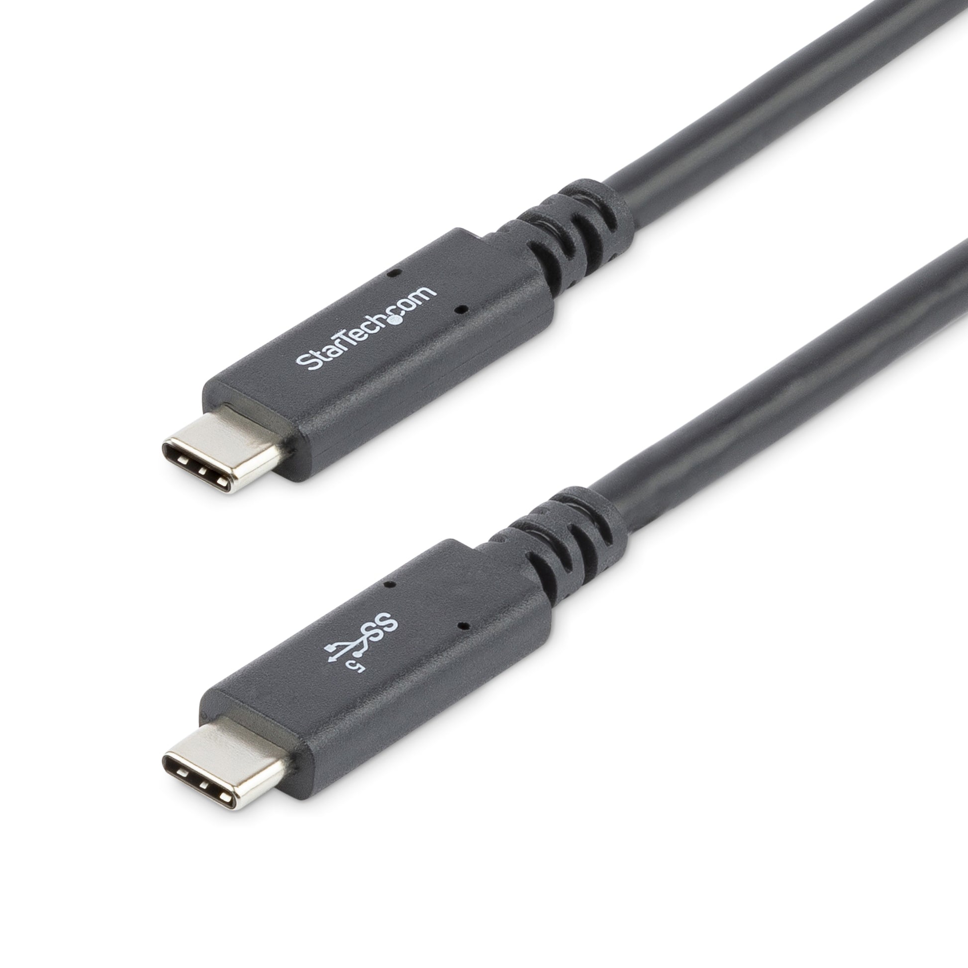 StarTech.com USB-C auf USB-C Kabel – USB 3.2 Gen 1 (5 Gbit/s) – 1,8 m – PD 100 W – 4K/60 – Schwarz