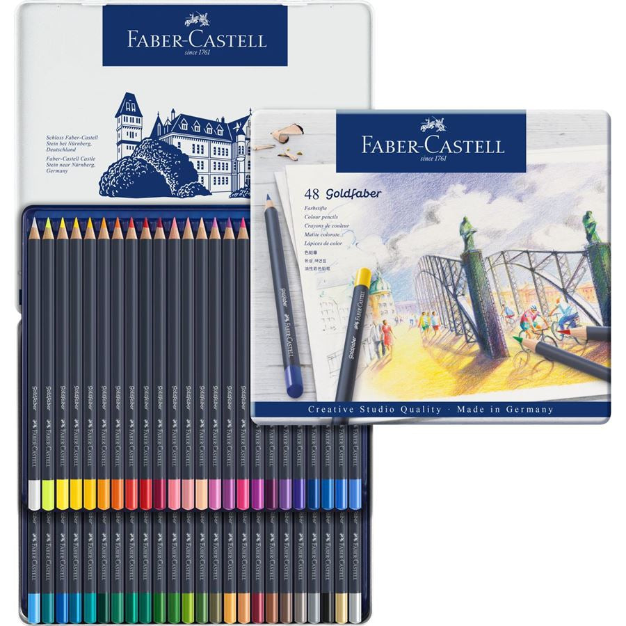 Faber-Castell Goldfaber Metal Buntstifte – 48 Farben