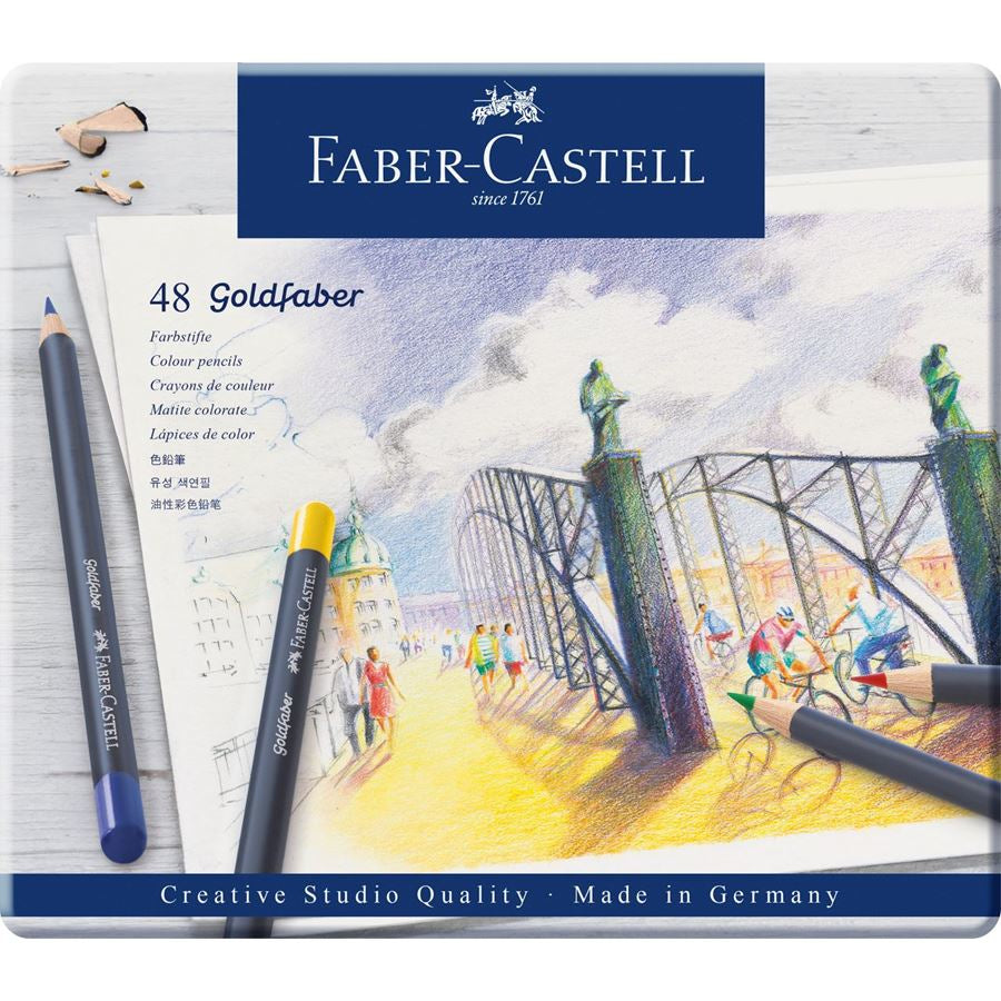 Faber-Castell Goldfaber Metal Buntstifte – 48 Farben