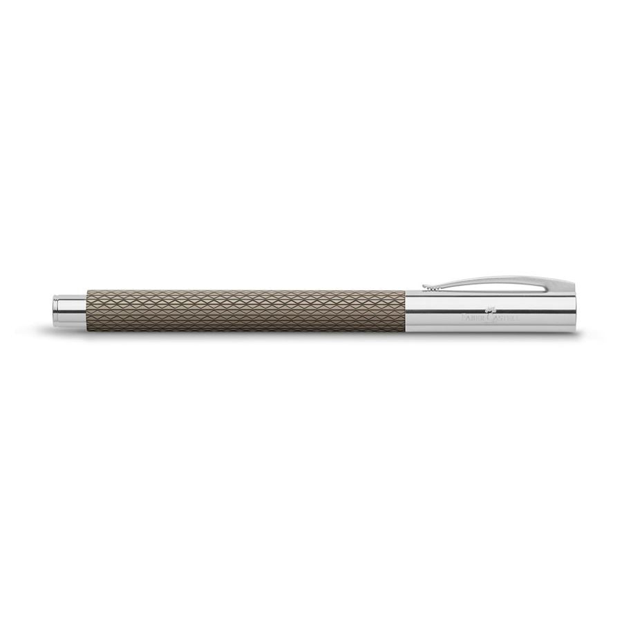 Faber-Castell Ambition OpArt Black Sand – Federspitze M – Chrom – Patronen