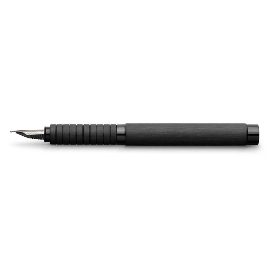 Faber-Castell Essentio – Federspitze M – für Rechts- & Linkshänder – Schwarz – Patronen