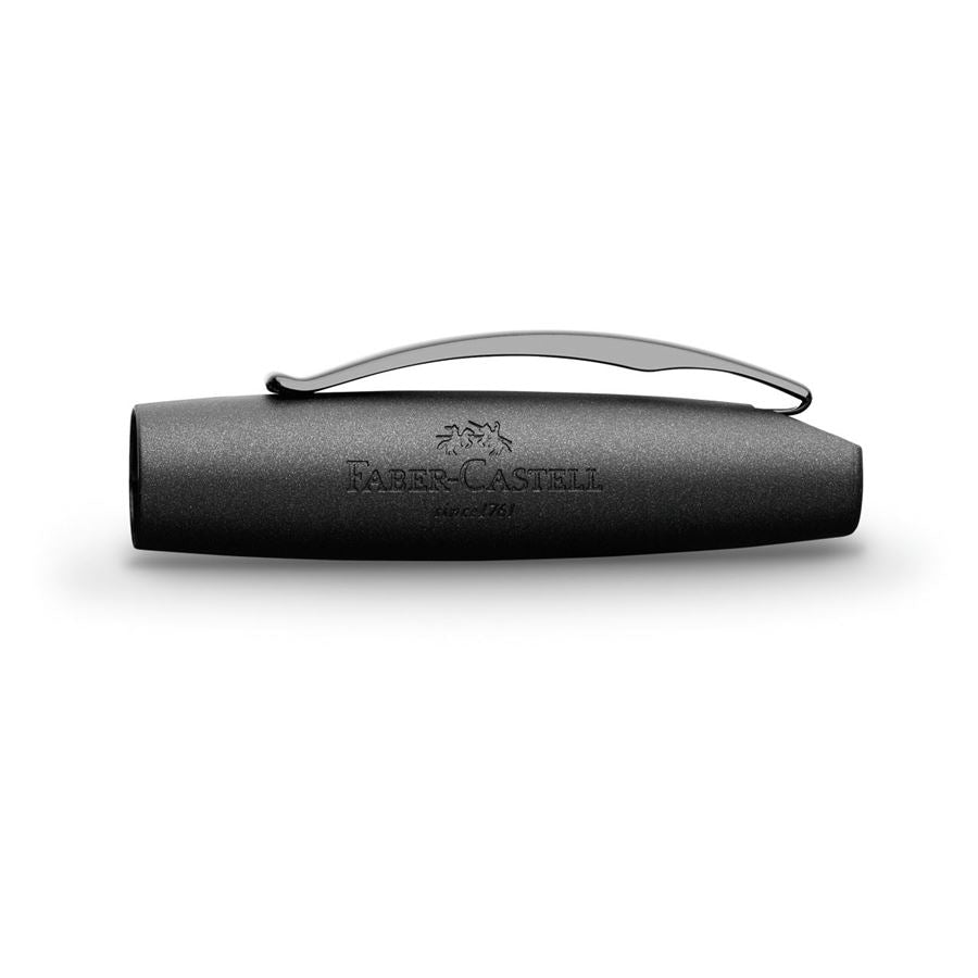 Faber-Castell Essentio – Federspitze M – für Rechts- & Linkshänder – Schwarz – Patronen
