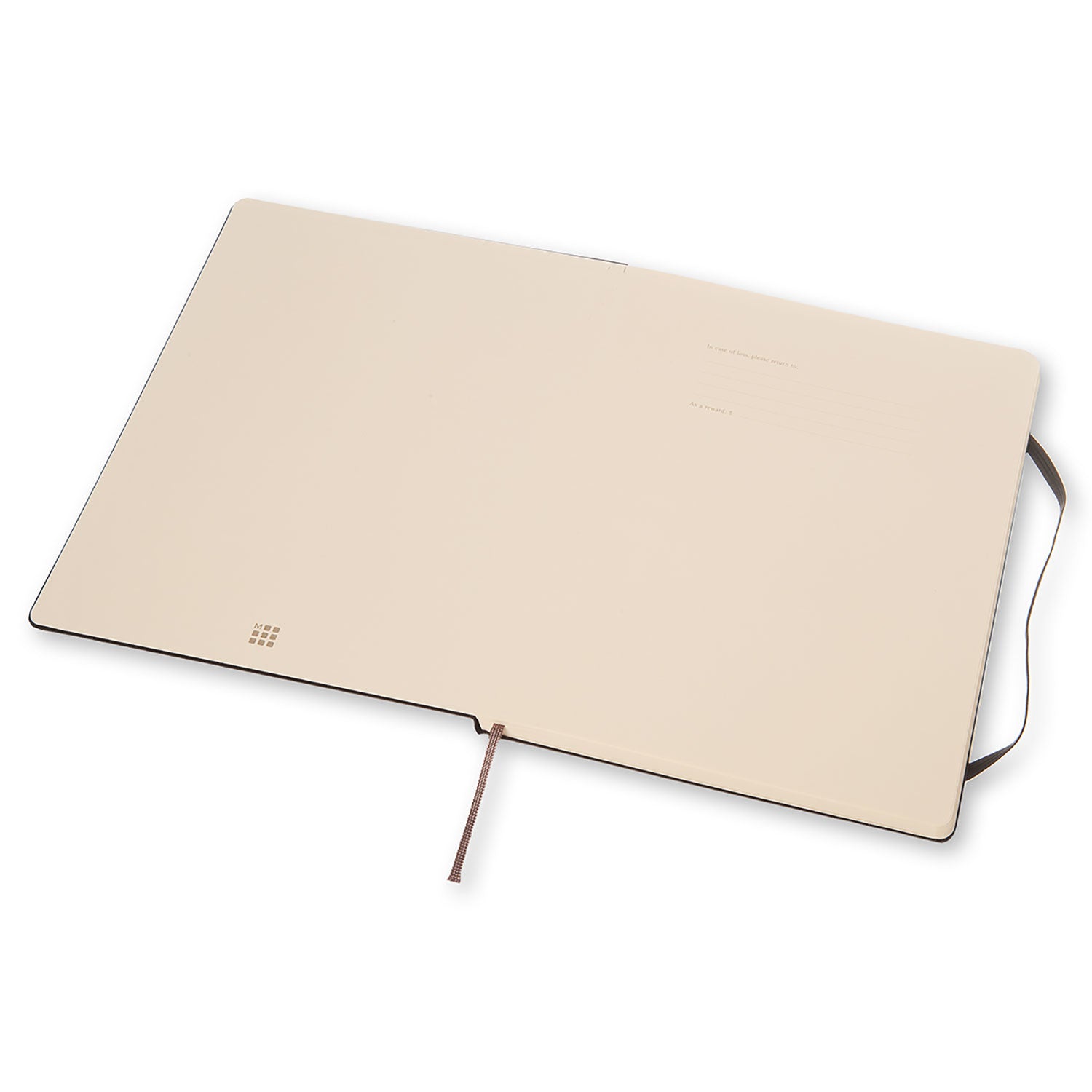Moleskine Notizbuch – 190 × 250 mm – liniert – 70 g/m² – Hardcover, Gummiband, Einstecktasche, schwarz, FSC